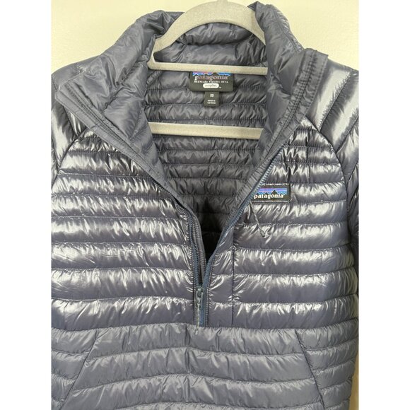 NEW Patagonia Men's Alplight Down Pullover Size XS Slim Fit Blue Lightweight - Picture 4 of 6